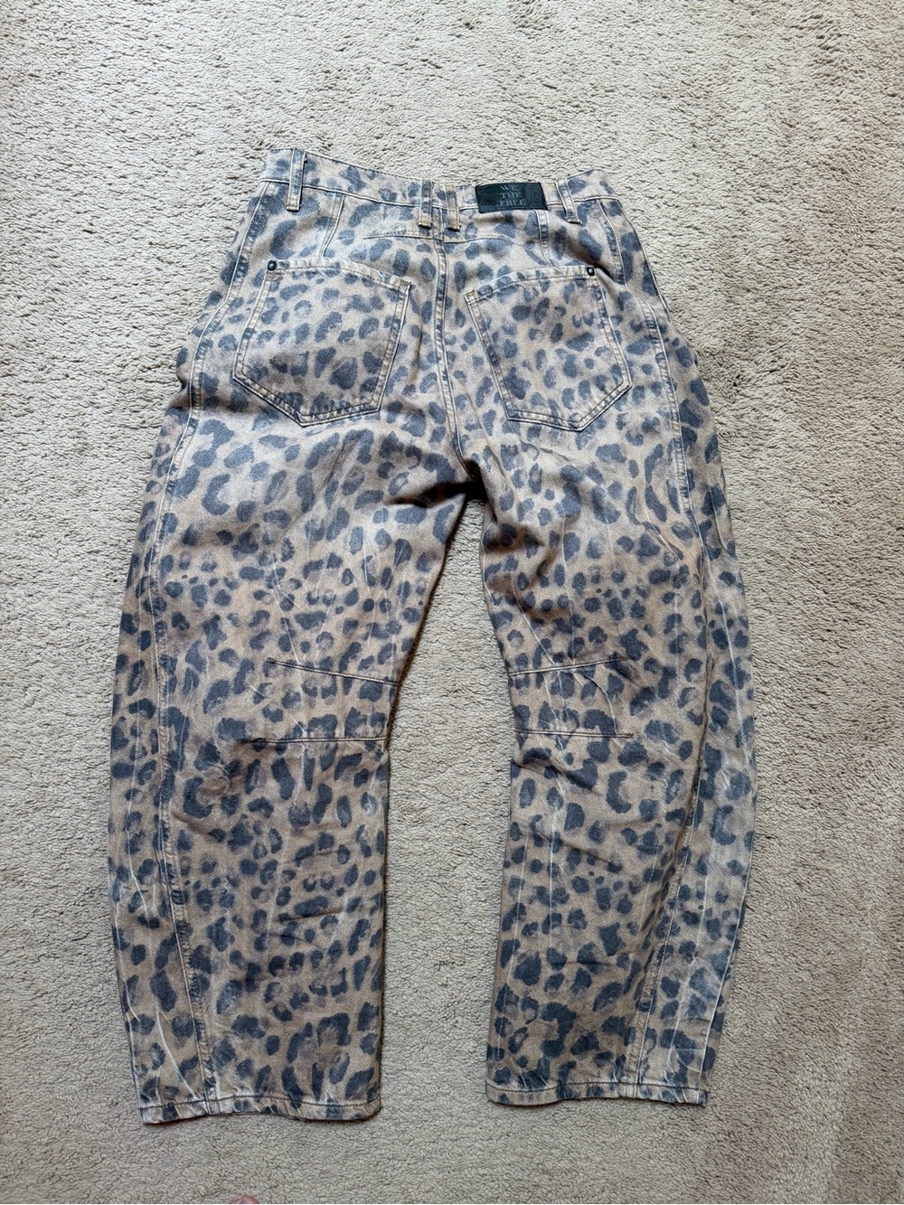 We The Free Leopard Print High-Waist Jeans - Picture 4 of 5
